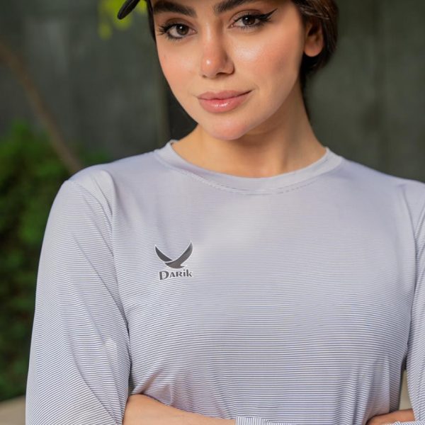 تیشرت آستین بلند یقه‌ گرد